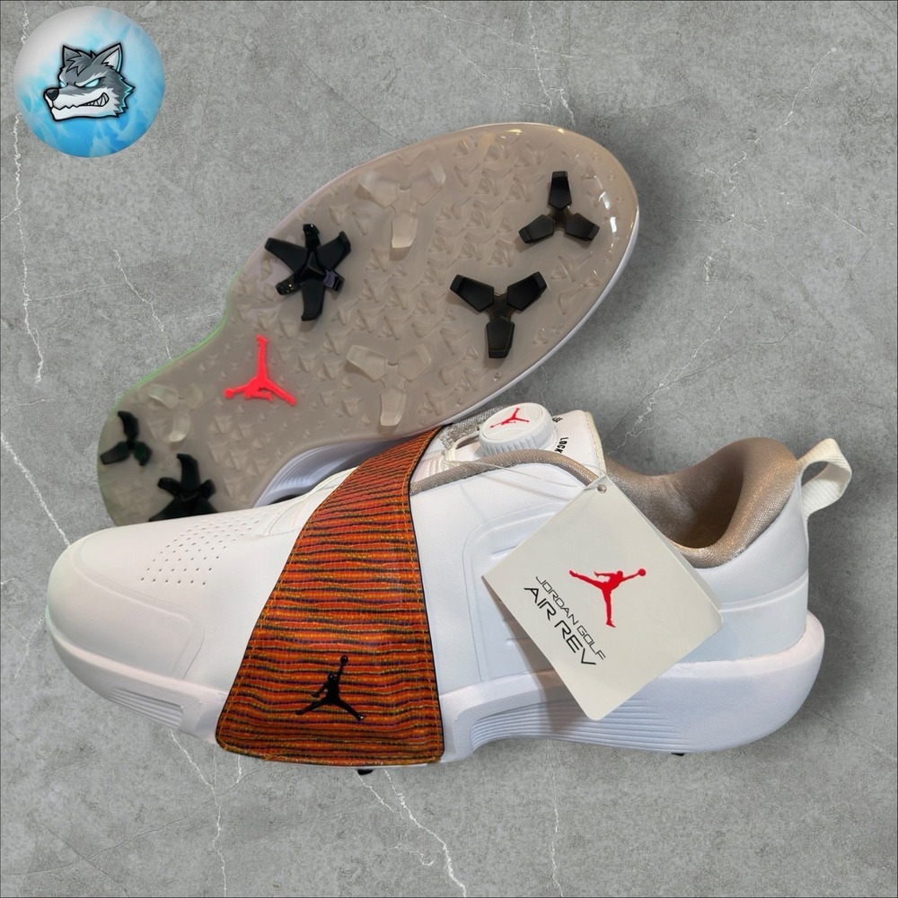 Nike Air Jordan Rev Golf Shoes White Black Infrared Mens 9.5 FV6338-102 New